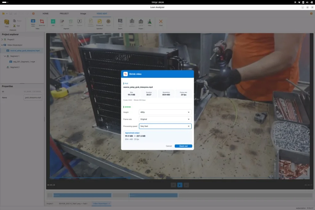 Video resize